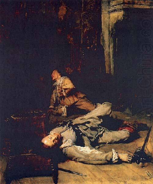 Jean-Louis-Ernest Meissonier The End of the Game china oil painting image
